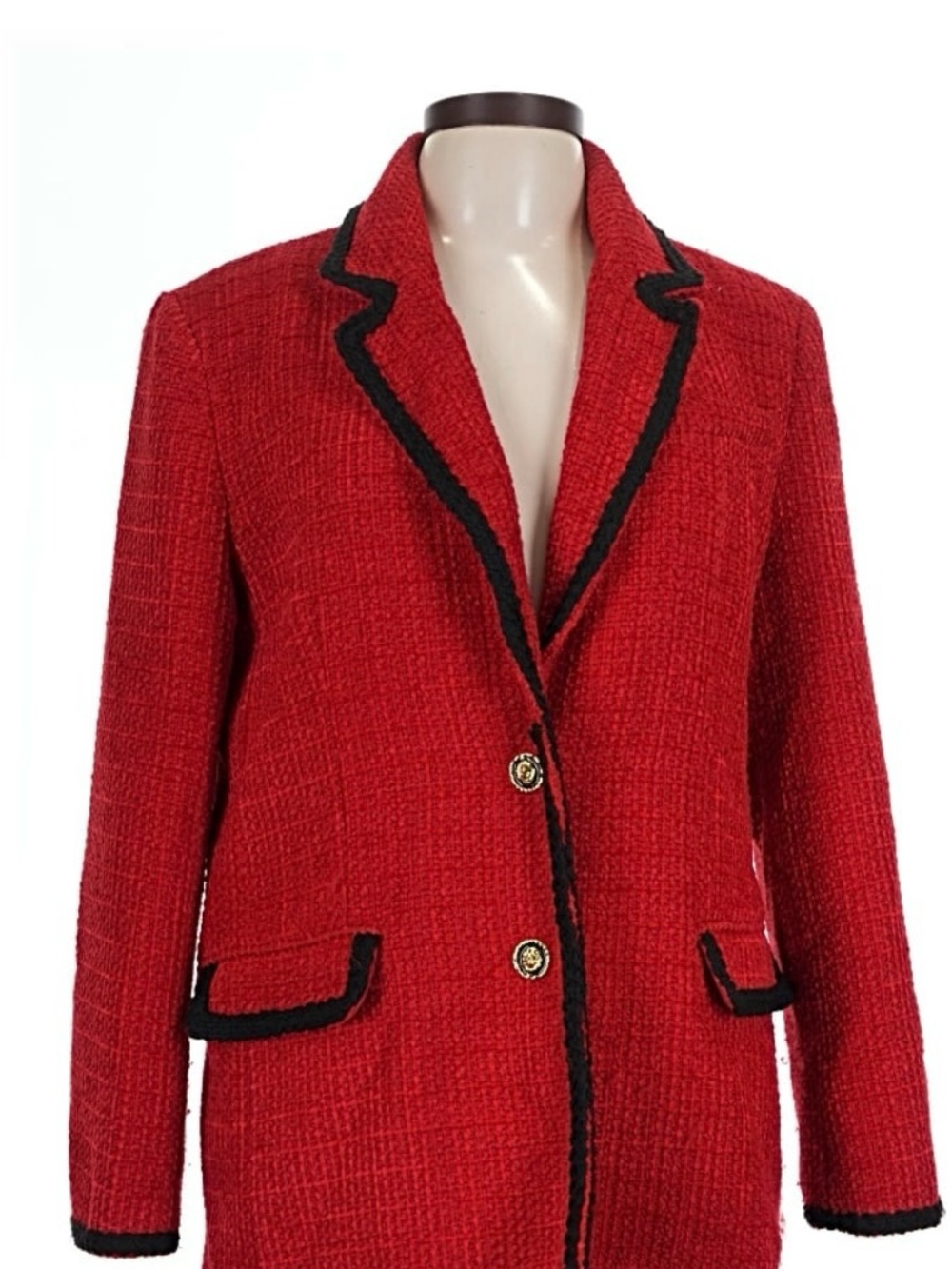 MOTF Red Blazer with Black Trim